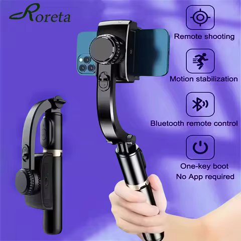 new Gimbal Stabilizer 360° rotation stable shooting Bluetooth Selfie Stick Tripod for Smartphone Liv