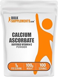 BulkSupplements.com Calcium Ascorbate Powder - Buffered Vitamin C, Calcium Supplement Powder, Vitami
