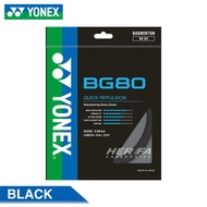 YONEX BG80 Badminton String Repulsion Power 100%ORIGINAL Made in Japan Tali Racket Badminton 0.68mm
