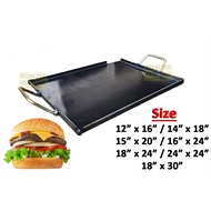 2 Handle Rectangular Burger Hot Pan | Kuali Segi Empat | Kuali Capati | Kuali Roti Canai | Kuali Bur