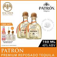 [Bundle of 2] Patron Silver/ Reposado/ Anejo Tequila - 750ml / 75cl 40% ABV - Spirit Distilled and A
