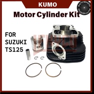 Modified TS125 engine cylinder for motorcycles, suitable for Suzuki TS125 125CC piston cylinder acce