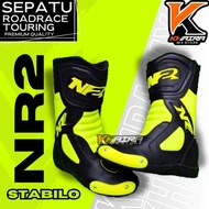 Men's Touring Shoes/ road race Motorcycle Racing Shoes NR2 Black Stabilo