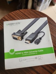 Ugreen綠聯 HDMI to VGA Converter Cable 轉接線2m