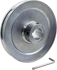 Saelno AB550-1 Single Groove Web Sheaves, v Belt Pulley 5.5" OD 1 inch bore,Motor Pulley Carbon Stee