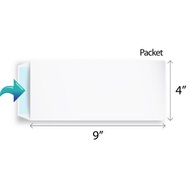 White Envelope 4 x 9 Inch (Pack of 20)