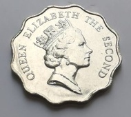 香港硬幣 英女皇頭1990年兩元