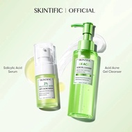 SKINTIFIC 3X Acid Acne Gel Cleanser 120ml Acne Facial Wash Cleanses Salicylic Acid Face Cleanser&Sal