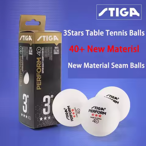 Durable Genuine STIGA Table Tennis Balls 3Stars 40+ Seamed Ping Pong Balls For Competition Table Ten