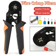 jiketai Quadrilateral Wire Crimp Pliers and Terminals Set Automatic Wire Stripper Multifunctional Ferrule Crimping Tool