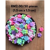 RM2.00/50 pieces : BD-388 - Bead - 1.5 cm x 1.5 cm