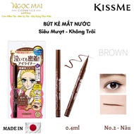 Bút Kẻ Mắt Nước Kiss Me Heroine Make Smooth Liquid Eyeliner Super Keep 0.4ml Số 2 - Màu Nâu Siêu Mượ