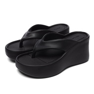 9cm ketinggian tebal tunggal baji Flip flop untuk wanita musim panas klip kaki Chunky Platform sanda