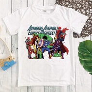 Hulk White T-Shirt - Superhero Avengers Full size
