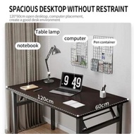 (70x120 cm) Fully Assembled Foldable Table Computer Table Family Dining Table Office Desk Study Desk