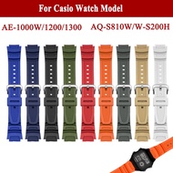 18mm Rubber Sports Watch Strap Compatible for AQ-S810W SG-W300H MRW200H AEQ110W AE1000W WS200H W800H