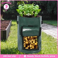 [Lovoski] 5Gallon Potato Grow Bag with Reinforced Handles,Garden Planting Bag Breathable PE Fabric P