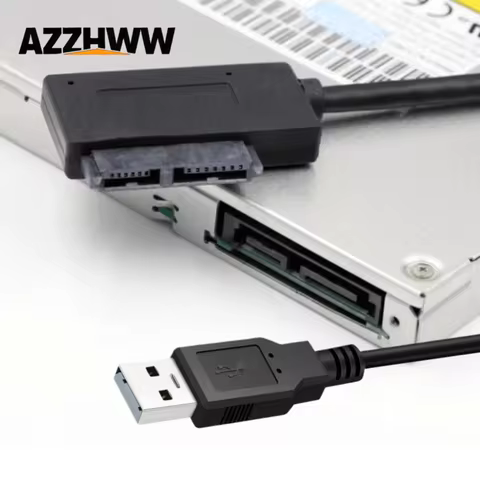 SATA to USB Cable SATA 7+6PIN 13Pin Adapter Converter For Laptop Optical Drive CD/DVD ROM Slimline D