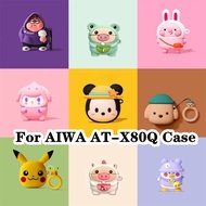 【imamura】For AIWA AT-X80Q Case Niche Cartoon Pattern for AIWA AT-X80Q Casing Soft Earphone Case Cove