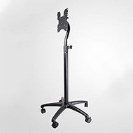 TV Mount,Sturdy Wall-Mounted Monitor Stand 12-32 inch TV Floor Black Rack, Wrought Iron Adjustable Vertical Pulley Display Bracket