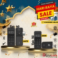 [HARI RAYA PROMO BUNDLE] Epic 5G Door Digital Lock + Epic 6G Pro Dual Fingerprint Gate Digital lock