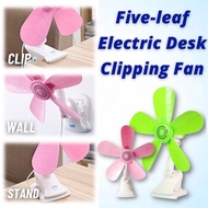 Mini Cooling Fan 5 Soft Blades 220V Table/Desk Clipping Fan 180°Adjustable Fan Electric Clip Quiet K