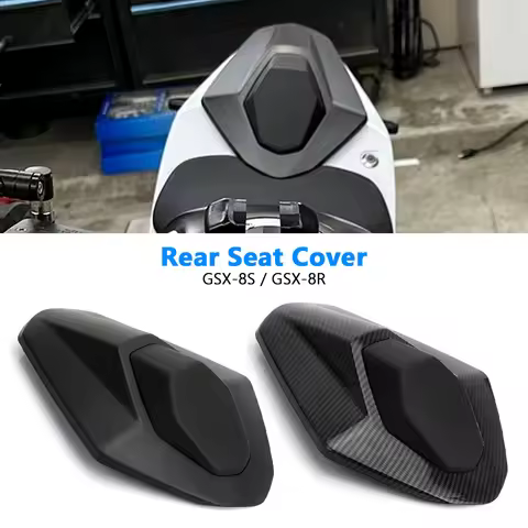 Motorcycle Rear Pillion Passenger Seat Cover Carbon fiber Black For Suzuki GSX-8R GSX 8R GSX8R 2024 
