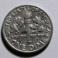 Koin One Dime Liberty Amerika Tahun Acak Koleksi Uang Logam Coin Antik Lama Kuno Jadul Langka Asing
