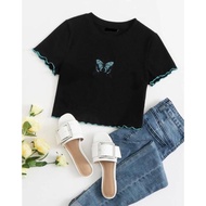 Weijia Fashion Latest Women's Tops Gaela Kriwil Top RIB/ Women's T-Shirt/ Women's Casual Fashion/