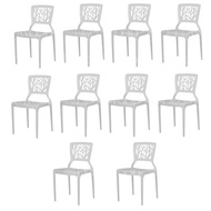 Set of 10: High Quality Stackable Dining Chair Plastic Chair Outdoor Bench Chair Outdoor Chair Patio