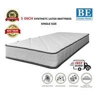 Discount【Premium Quality】5 INCH Premium Quality Single Mattress Synthetic Latex / Single Bed / Tilam