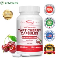 XEMENRY 7000mg Tart Cherry Capsules, a healthy dietary supplement for joints and uric acid, suitable