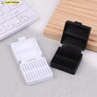 COUMTTERDGUB Coin Cell Battery Storage , Portable Plastic CR2032 Battery Box, 10/20/30 Hole Small Ba