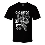 90s Casual Fashion Short Sleeve Gigantor Manga Anime Movie Retro 50S T Shirt