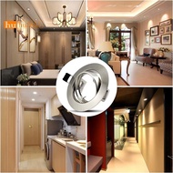 Downlights Frame Round Fixture for MR16 GU10 Bulb Holders Adjustable Cutout Replaced LED Spot Lights