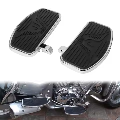 Motorcycle Front Wide Footpegs Foot Rider Driver FootRest Floorboards For Honda Shadow For Yamaha Dr