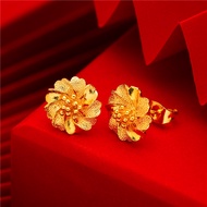 Gold 916 Original Earrings Women Earing Set for Girls Anting Anting Perempuan Earing Korean Style