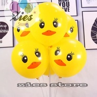 balon latex motif bebek / balon karet motif bebek kuning