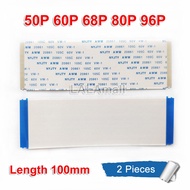 2pcs Flexible Flat Cable FFC FPC Cable Pitch 0.5mm Length 100mm 10cm A-type Gold Plated 50P 68P 80P 