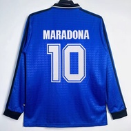 1994 2014 Argentina Away Retro Long Sleeve Jersey Football Shirt