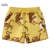 Little Maven 2022 Casual Short Sweaterpants Sports Pant Baby Boys Cartoon Lions Pants for Kids Child