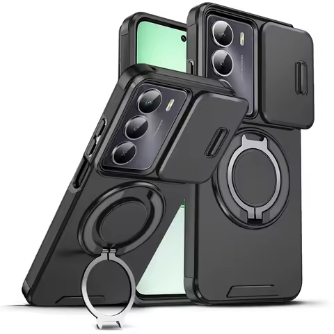 For Realme C75 4G Case Car Magnetic Holder Ring Armor Shockproof Funda For OPPO Realme C75 C 75 Real