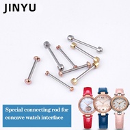 ■卐☏ 14 16 18 20 22mm Screw-In Watch Lug Stem Link Kit Watch Screw Tube Rod Spring Bar for Leather Watchband Strap Rose Gold Silver