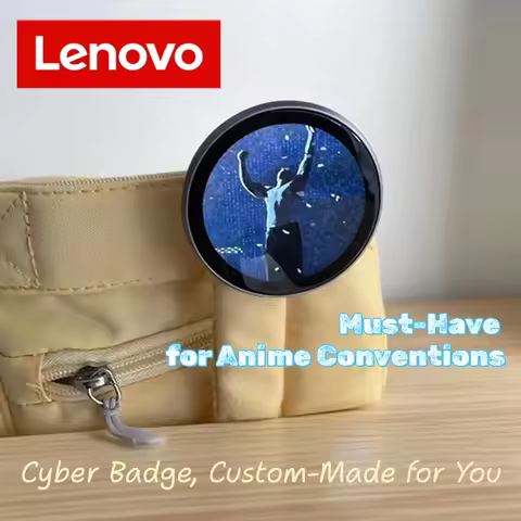 Lenovo ACG Anime E-Badge Display Pin Dynamic Electronic Badge Anime Merchandise Digital Display Badg