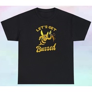 Men'S Let'S Get Buzzed Shirt | Funny Bee Beer Humor Drinking |