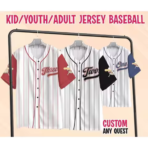 Personalized Kids Baseball Baseball Shirt Custom Birthday Baseball Shirts Birthday Jersey For Kids F