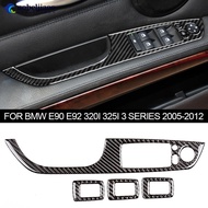 NOBELJIAOO 4Pcs Car Window Switch Lift Panel Button Frame Cover Trim Decorative Stickers Interior Ac