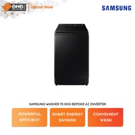 Samsung 15kg Bespoke Washing Machine WA80F15S5BFQ AI Wash Convenient Wash WA80F15S5BFQ Mesin Basuh