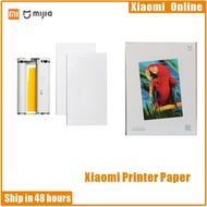 เหมาะสำหรับ Xiaomi Mijia รูปถ่าย6นิ้วเหมาะสำหรับเครื่องพิมพ์ภาพ Mijia Xiaomi อุปกรณ์การถ่ายภาพกระดาษเคลือบสีสำหรับถ่ายภาพพิมพ์กระดาษ