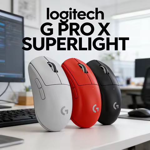 Logitech G PRO X SUPERLIGHT 2 Lightspeed Wireless Gaming Mouse 60g Pro-Grade 44K DPI HERO 2 Sensor 8